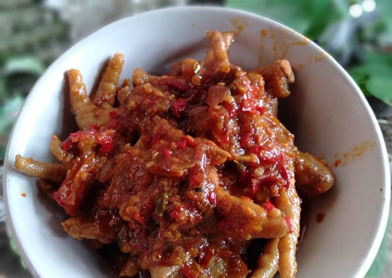 Ceker pedas mantap