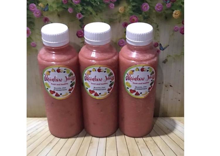 Langkah Mudah untuk Menyiapkan Diet Juice Watermelon Kiwi Plum Soursop yang Menggugah Selera