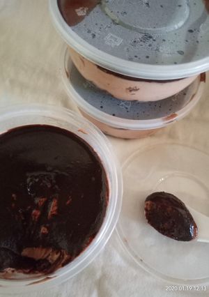 Foto resep Dessert box triple choco