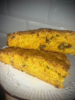 Una foto de Carrot cake fácil y con pocos ingredientes