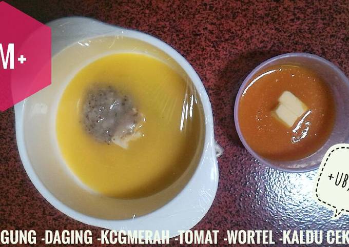 Resep Mpasi 7 bulan menu 4 bintang oleh Mommy Rafassya Cookpad