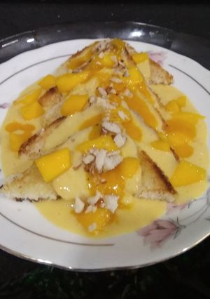मँगो शाही तुकडा (mango shahi tukda recipe in marathi) रेसिपी चे मुख्य फोटो 