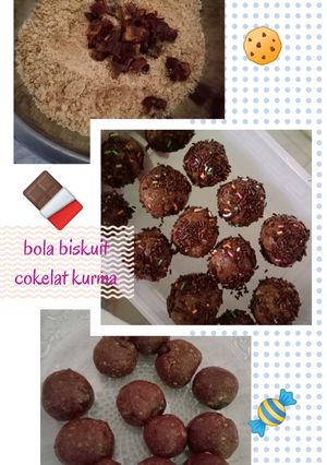 Foto resep Bola biskuit cokelat kurma