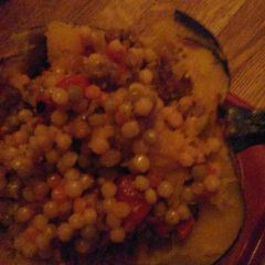 A picture of Stuffed Acorn Squash.
