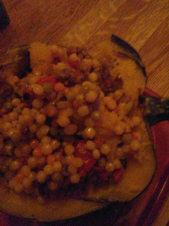 A picture of Stuffed Acorn Squash.