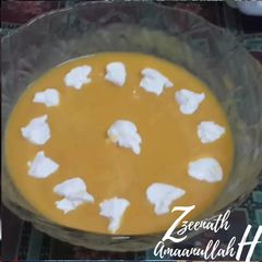 A picture of Aamras and Cream.