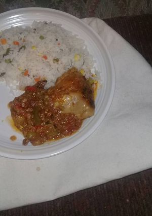 A picture of Chicken curry.