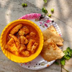 A picture of Paneer Badam masala.