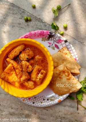 A picture of Paneer Badam masala.
