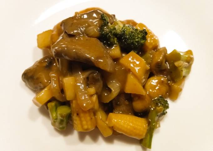Stelly's beef and veg in plum sauce