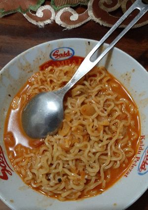 Foto resep Mie rebus bumbu padang
