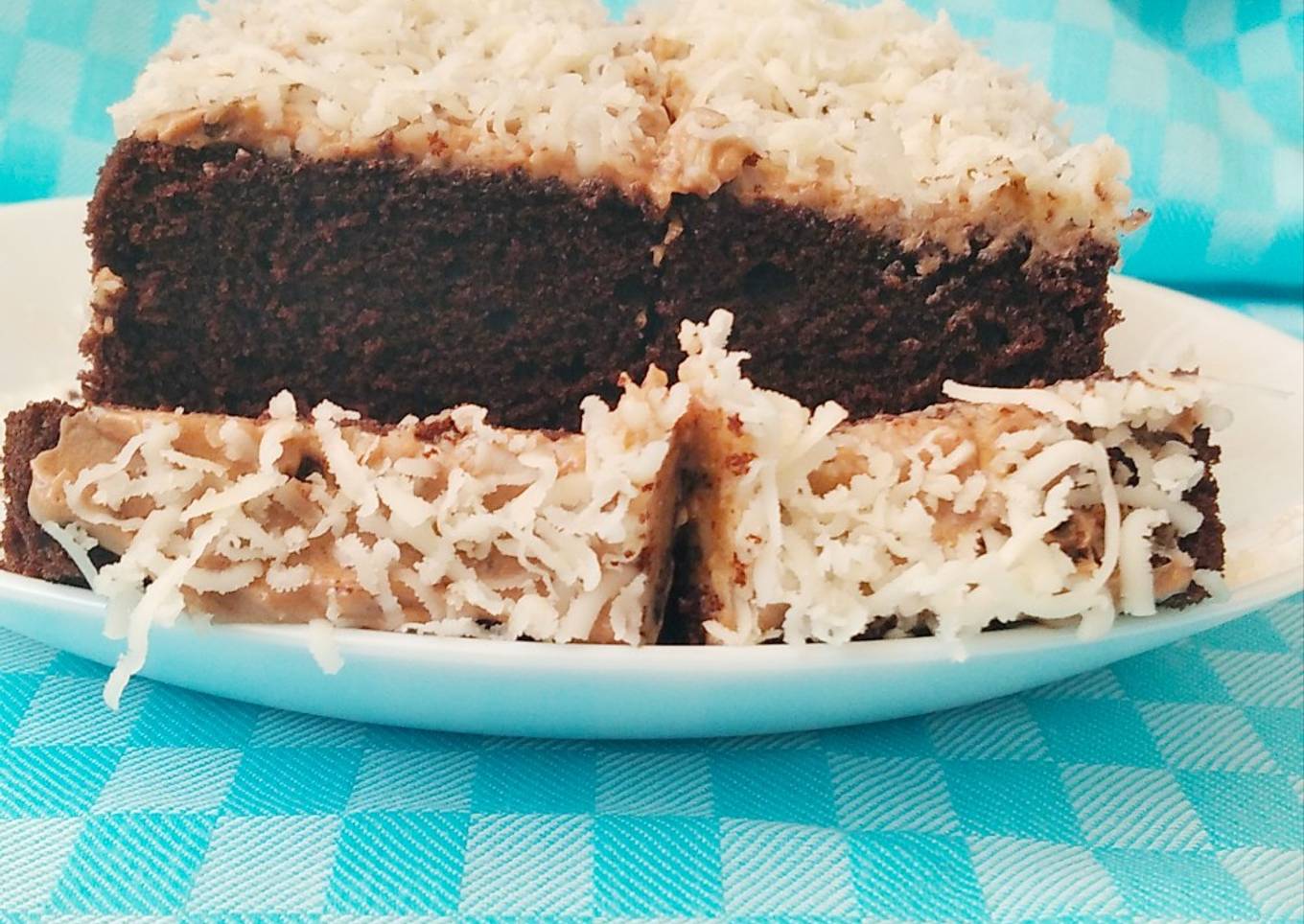 Brownies coklat keju panggang