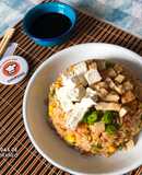 Yakimeshi de pollo (Arroz Frito)