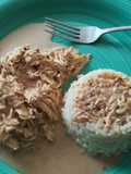 Pechuga de pollo en salsa cremosa de chile chipotle
