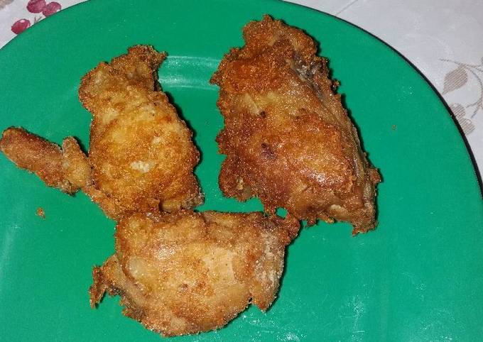 Ayam goreng empuk, garing, gurih