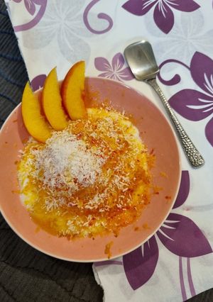 عکسی از دستور بستنی رژیمی با میوه