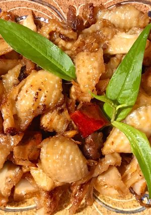 Hình của món Da Gà Chấy Tỏi Ớt.