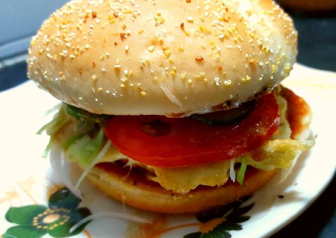 Anday wala Burger 🍔 Recipe