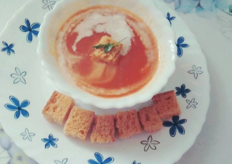 Monday Fresh Carrot and tomato soup