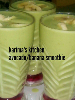 A picture of Avocado banana smoothie.