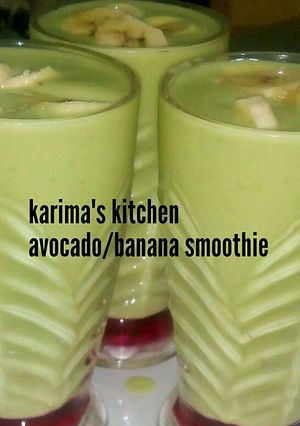 A picture of Avocado banana smoothie.