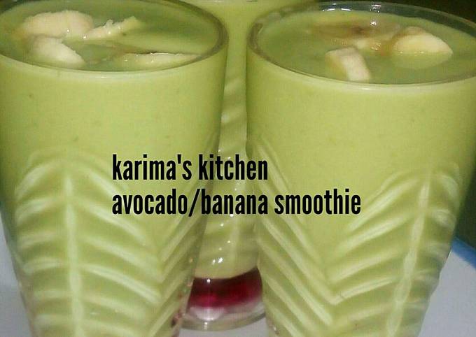 Avocado banana smoothie