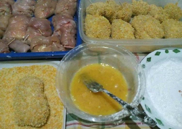 Cara Gampang Menyiapkan Homemade chicken cordon bleu Anti Gagal