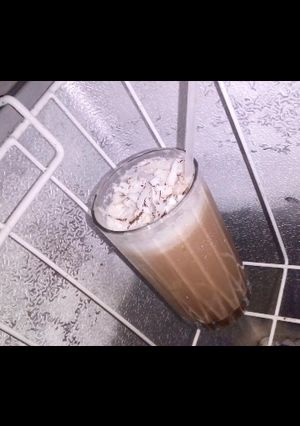 A picture of Cold chocolate drink.