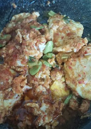 Foto resep Sambal telor pecah