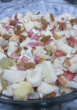 A picture of Dry fruits creamy Chaat.