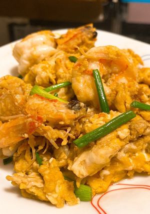 รูปของ กุ้งผัดไข่