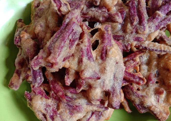 Cara Membuat Ceker ayam ubi jalar ungu simple yang Enak Banget