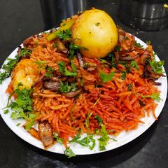 A picture of Egg Biryani.