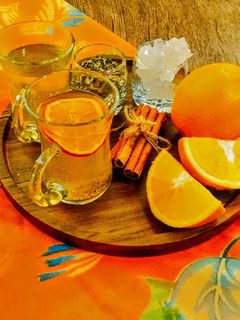 عکسی از دستور دمنوش پرتقال و آویشن🍊🍵