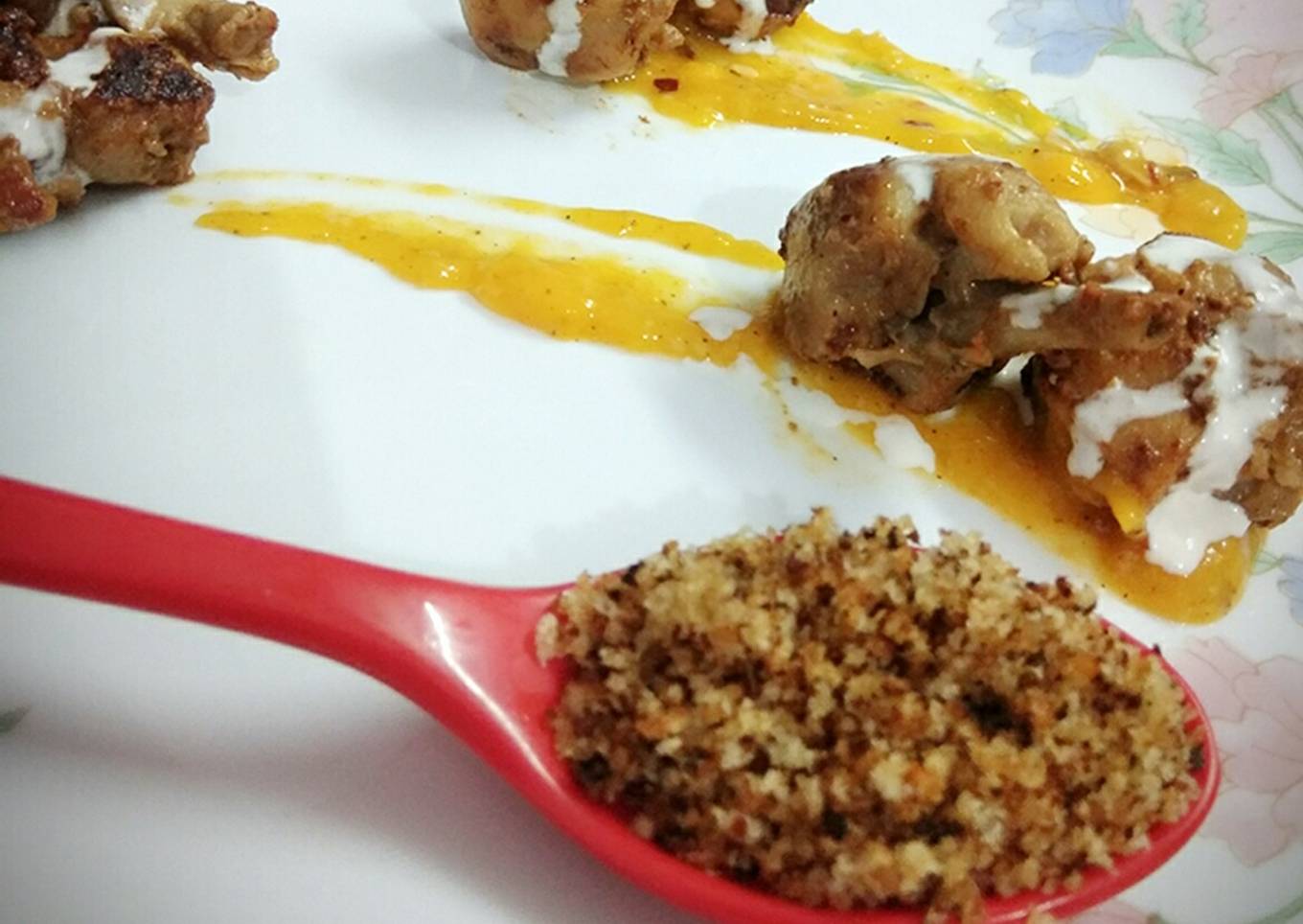Afgani Chicken with Mango Sauce