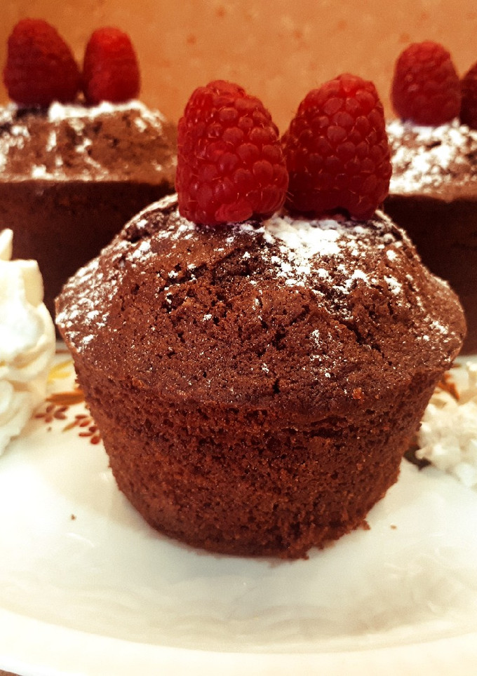 Una foto de Bizcochos de chocolate individuales