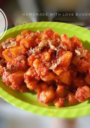 Foto resep Sambal goreng kentang enak mudah