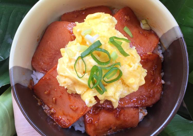 Cara Membuat Chicken Spam Donburi Yang Nikmat