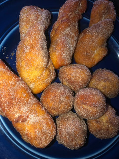 A picture of EASY Churro Donut Holes and Twists.