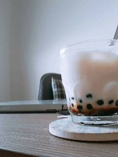 Hình của món Sữa tươi trân châu đường đen.