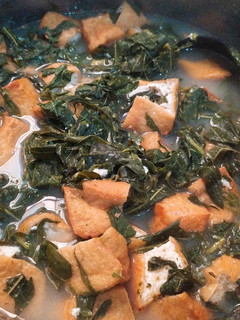 Foto resep Bobor Daun Singkong dan Tahu