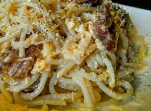 Una foto de CARBONARA Al Ajillo con Limón...!