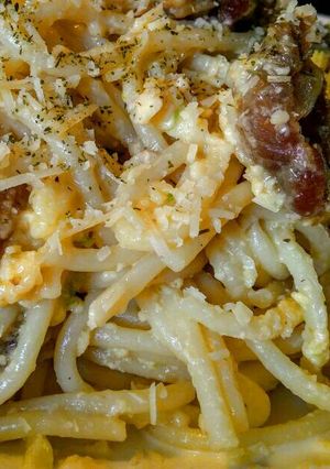 Una foto de CARBONARA Al Ajillo con Limón...!