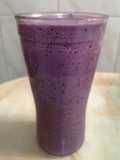 Batido de arándanos, avena y almendras