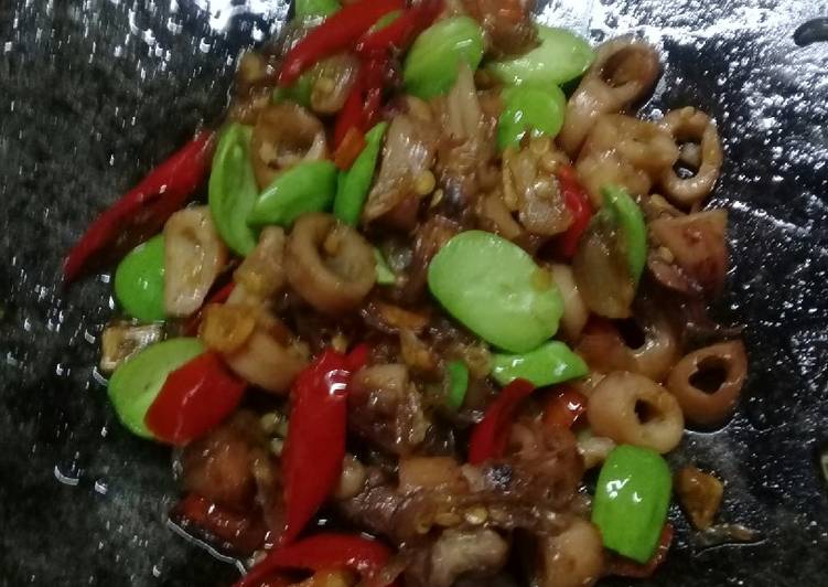Resep Cumi pete simple dan enak, Enak