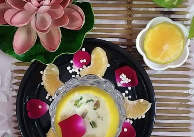 Recipe of Ultimate Orange flavor Sago pearl pudding