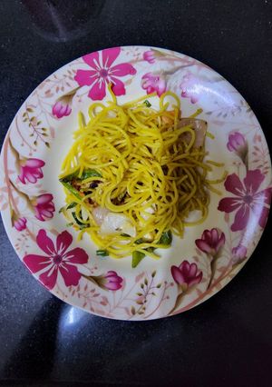 A picture of Homemade vegetable noodles.