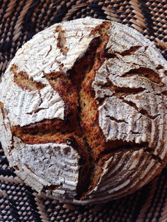 A picture of Sourdough rye bread with spelt and wheat (Dutch oven ver.).