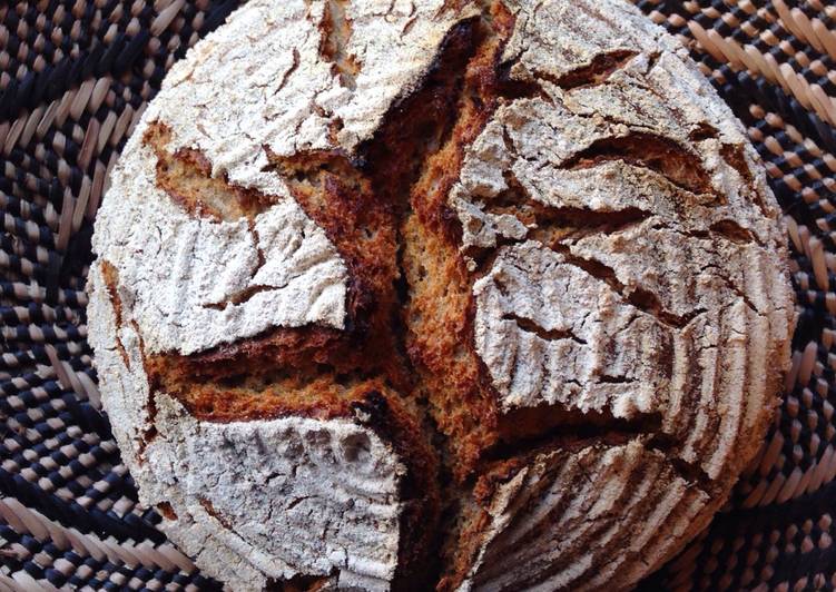 How to Prepare Any-night-of-the-week Sourdough rye bread with spelt and wheat (Dutch oven ver.)