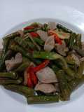 Tumis Kacang Panjang Baso Sapi